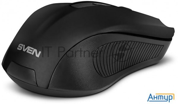 Беспроводная мышь Sven Rx-350w чёрная  (5+1кл. 600-1400dpi, Softtouch, блист) Беспроводная мышь Sven