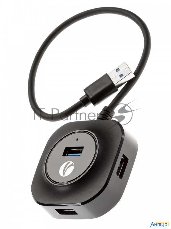 Vcom Кабель-концентратор Usb3.0----4 Usb3.0 +microusb 0.3m Vcom (dh307)