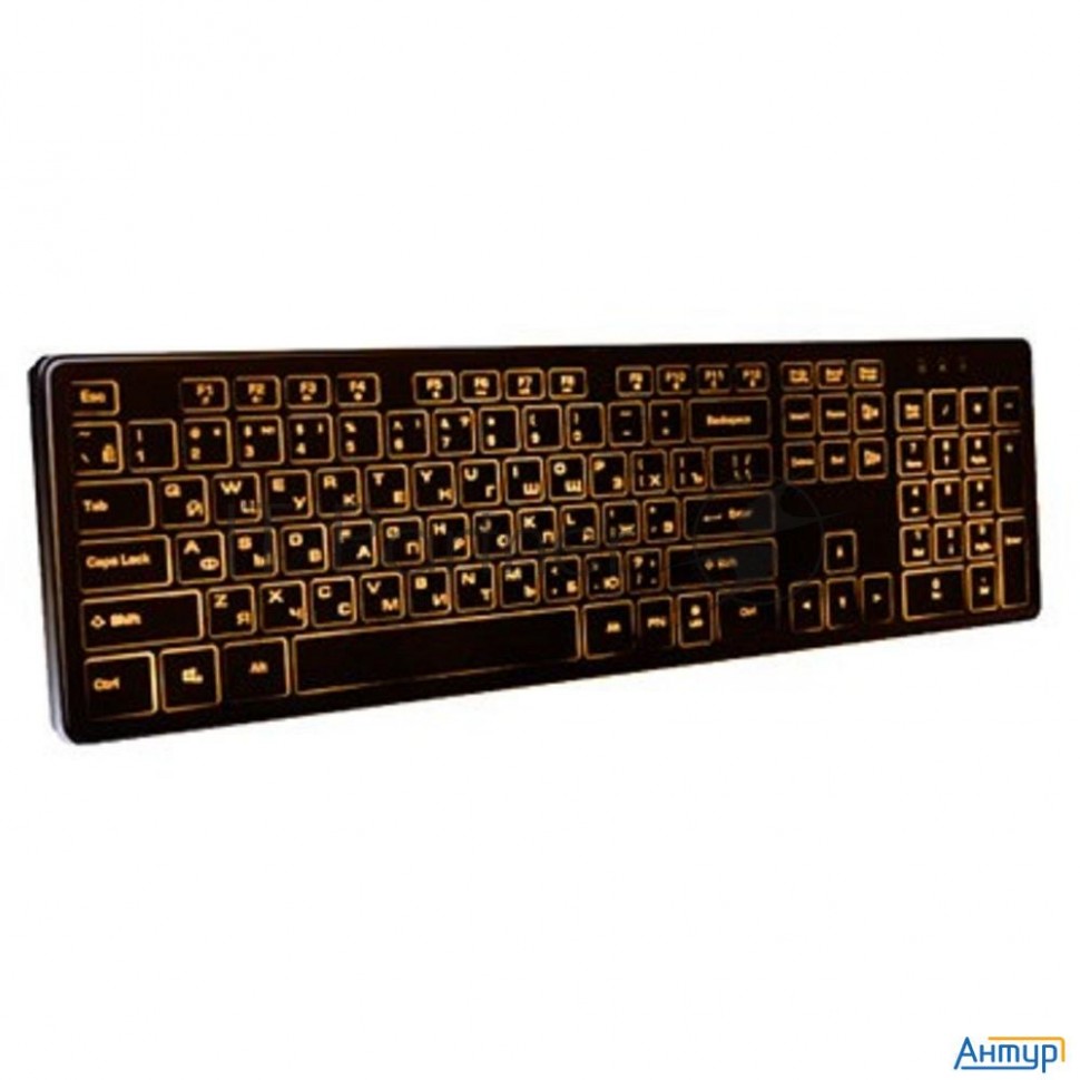 Dialog Katana Клавиатура Kk-ml17u Black  - Multimedia, с янтарной подсветкой клавиш, Us