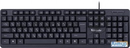 Клавиатура проводная Defender Daily Hb-162 Ru Black (usb, 104+fn кл.) (45162)