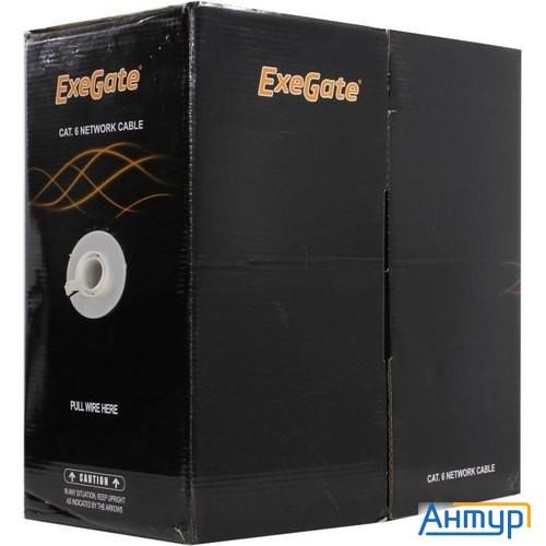 Exegate Ex281810rus Кабель Exegate Futp4-c6-cu-s23-in-pvc-gy-305 Ftp 4 пары кат.6 медь, 23awg, экран