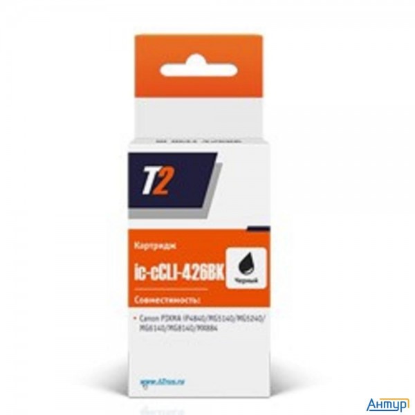 T2 Cli-426bk Картридж (ic-cli-426-bk) для  Canon Pixma Ip4840/mg5140/mg6140/mg8140/mx884 черный с чи