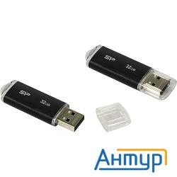 Silicon Power Usb Drive 32gb Ultima-ii Sp032gbuf2u02v1k (usb2.0, Black)
