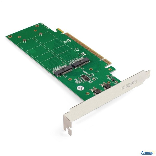 Exegate Ex298299rus Переходник Exegate Exe-597e4 (4 X M.2 M Key -> Pci-e X16 V3.0, для установки чет