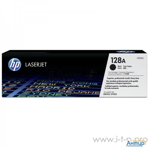 Ce320a Hp Черный картридж 128a  Clj Pro Cm1415fn/cm1415fnw/cp1525n/cp1525nw (2 000 стр.)