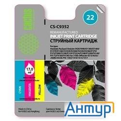 C9352_cactus Картридж №22 (трехцветный) для Deskjet 3920/3940/d1360/d1460/d1470/d1560