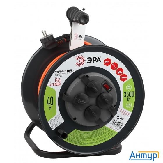 ЭРА Б0046851 Удлинитель силовой Rmx-4es-3x1.5-40m-ip44 на м. катушке C/з 4 гн 40м ПВС 3х1.5