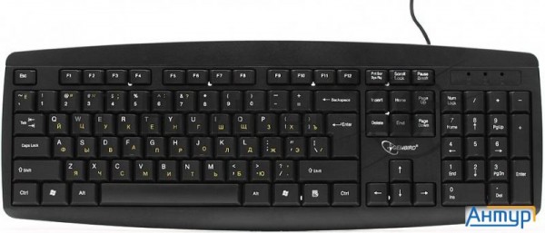 Клавиатура Gembird Kb-8351u-bl, черный, Usb, 104 клавиши