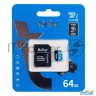 Флеш карта Microsdhc 64gb Netac P500  Nt02p500stn 064g R    с Sd адаптером  80mb/s