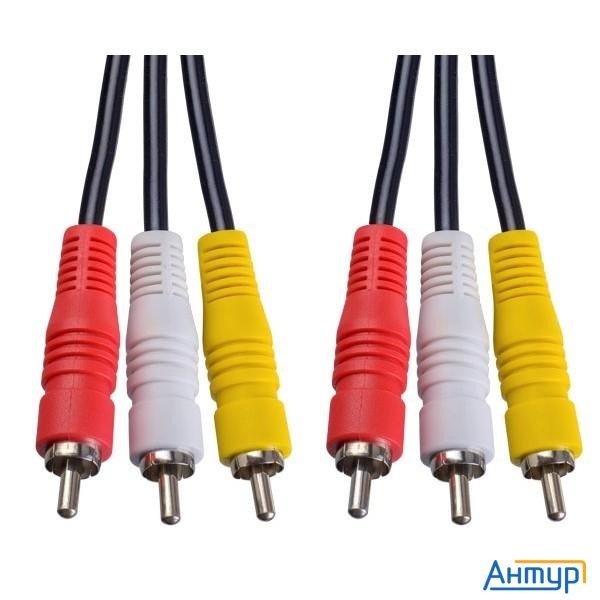 Perfeo Кабель 3xrca вилка - 3xrca вилка, длина 1,5 м. (r3103)