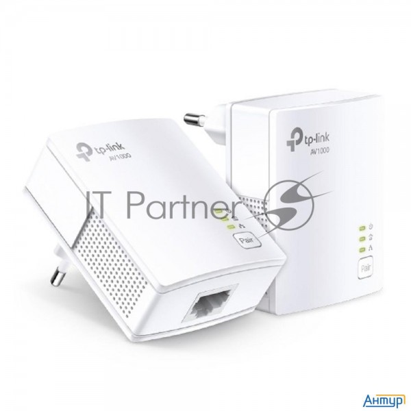 Сетевой адаптер Tp-link Av1000 Gigabit Powerline Starter Kitspeed: 1000 Mbps Powerlinespec: Broadcom