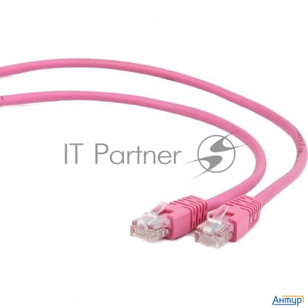 Патч-корд Utp Cablexpert Pp12-3m/ro   кат.5e, 3м, литой, многожильный (розовый)