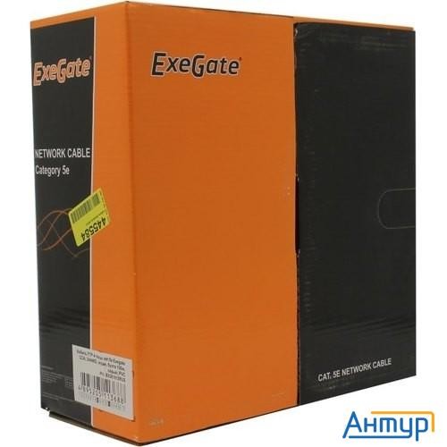 Exegate Ex281812rus Кабель Exegate  Futp4-c5e-cca-s24-in-pvc-gy-100 Ftp 4 пары кат.5e Cca, 24awg, эк