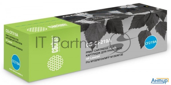Фотобарабан Cactus Cs-cf219a черный (12000стр.) для Hp M104a Pro/m104w Pro/m132a Pro/m132fn Pro