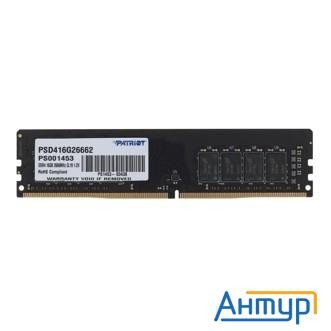 Patriot Ddr4 Dimm 16gb Psd416g26662 Pc4-21300, 2666mhz