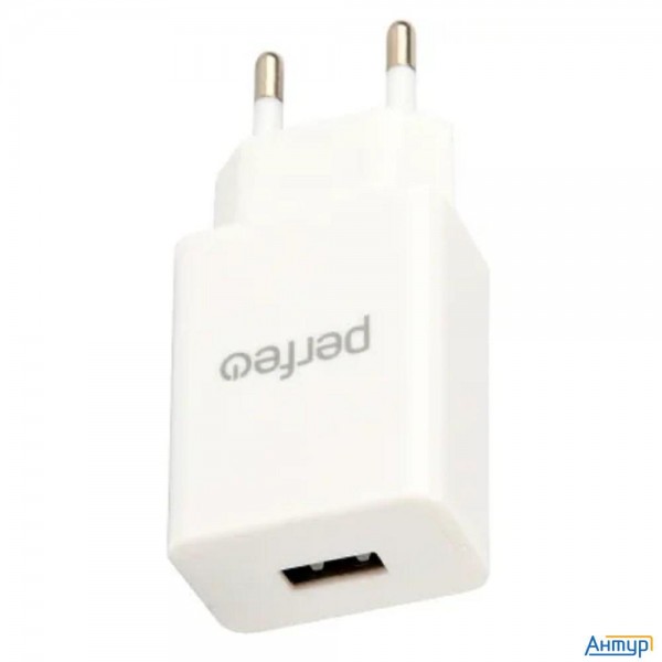 Perfeo Сетевое зарядное устройство с разъемом Usb, 2А, белый (i4666)
