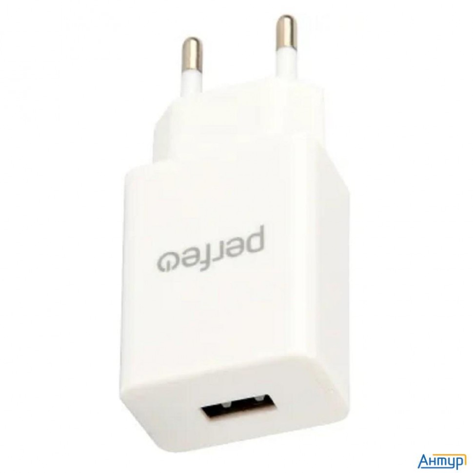 Perfeo Сетевое зарядное устройство с разъемом Usb, 2А, белый (i4666)
