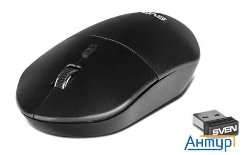 Беспроводная мышь Sven Rx-515sw чёрная (2,4 Ghz, 3+1кн. бесш. кн., 800-1600dpi, блист)