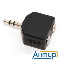 5bites Aa-3mf2-01 Переходник 3.5 Jack/m - 2*3.5 Jack/f