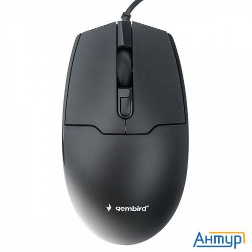 Gembird Mop-430 черный, Usb, {проводной, 3кл+колесо-кнопка, 1000/1600 Dpi, 1,8 м}