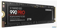 Твердотельный диск 2tb Samsung 990 Pro, M.2, Pci-e 4.0 X4, Tlc 3d Nand [r/w - 7450/6900 Mb/s] /eu