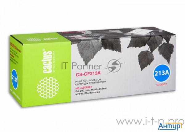 Тонер Картридж Cactus Cs Cf213a пурпурный для Hp Laserjet Pro 200 M251/m276  1800стр.