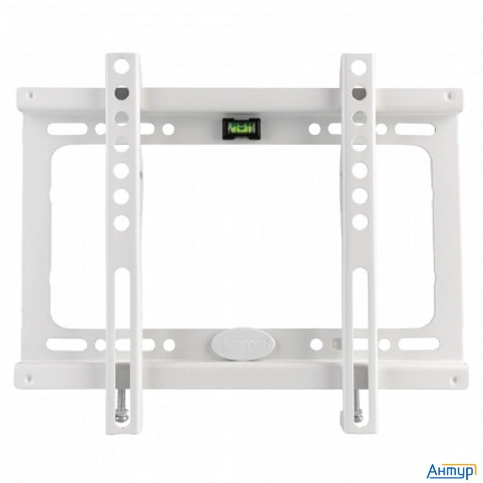 Kromax Ideal-5w White,  Кр. стал. наст. для Tv 15"-47", Max 35 кг, 0 ст св., от ст. 20 мм, Max Vesa