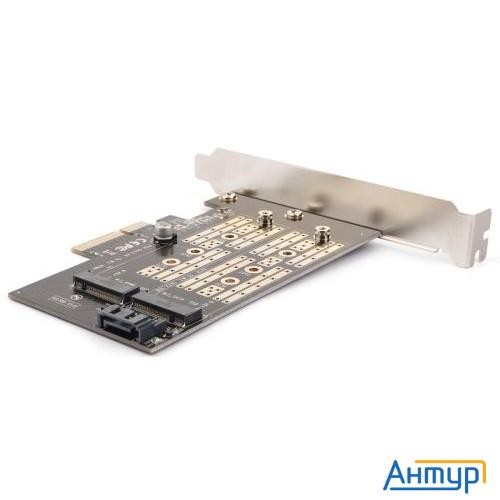 Переходник-конвертер Agestar As-mc02 для M.2 Sata Ssd+m.2 Nvme в Pcie 3.0