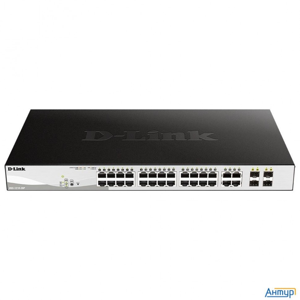 D-link Dgs-1210-28p/fl2a Управляемый L2 коммутатор с 24 портами 10/100/1000base-t и 4 комбо-портами