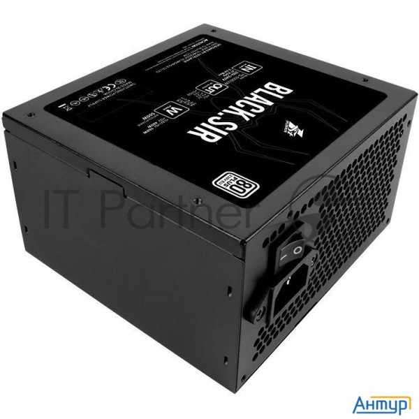 Блок питания 1stplayer Black.sir 500w / Atx 2.4, Apfc, 80 Plus, 120 Mm Fan / Sr-500w