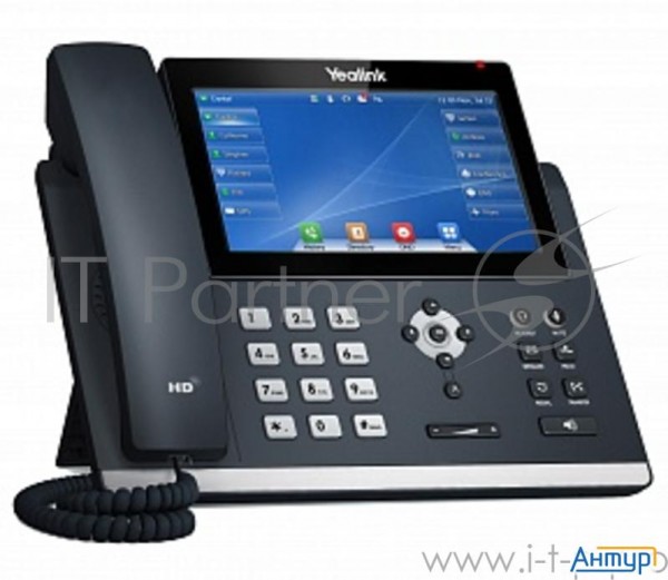 Ip телефон Yealink Sip T48u, цветной сенсорный экран, 16 аккаунтов, Blf,  Poe, Gige, без БП, шт