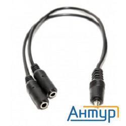 5bites Aa-3mf2-02bk Кабель-5bites Адаптер  3.5 Jack/m - 2*3.5 Jack/f