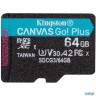 Флеш карта  Kingston 64gb Microsdxc Canvas Go Plus 170r A2 U3 V30 Single Pack W/o Adp Ean: 740617301