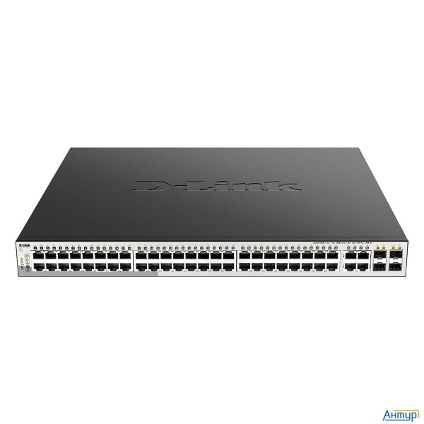 D-link Dgs-1210-52mp/f4a Proj Настраиваемый L2 коммутатор с 48 портами 10/100/1000base-t и 4 комбо-п