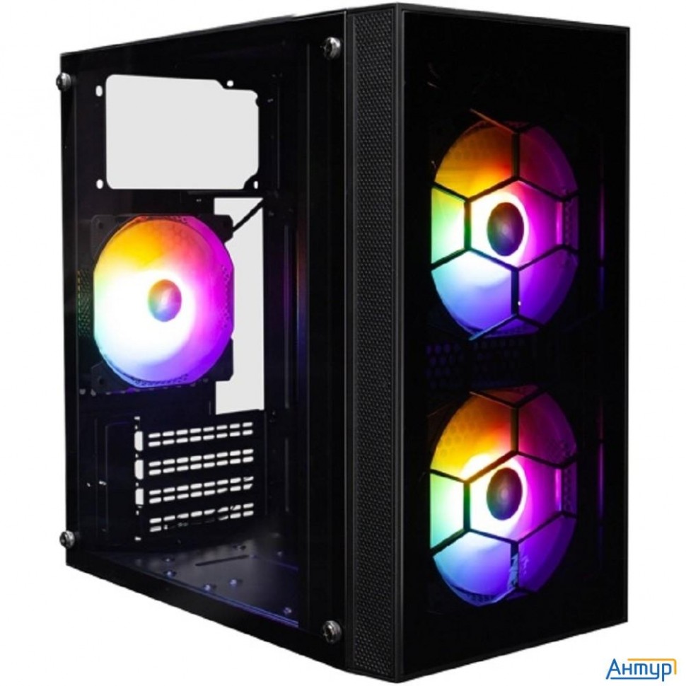 1stplayer Firebase X1 Black / Matx / 3x120mm Led Fans / X1-bk-3f1
