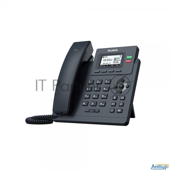 Настольный Ip-телефон Yealink Sip-t31w, 2 аккаунта, дисплей 2.3", Wi-fi, Poe, БП шт