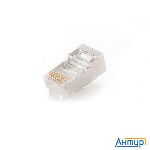 Gembird Вилка Rj-45 (8p8c) универсальная кат.5e экранированная, контакты 30 микродюймов" (10 шт.) (p