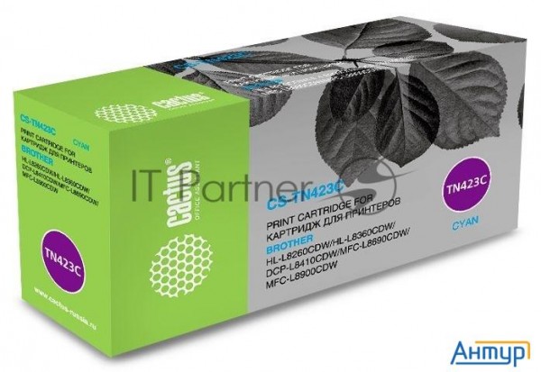 Тонер Картридж Cactus Cs-tn423c голубой (4000стр.) для Brother Dcp L8410cdw/hl L8260cdw/mfc L8690cdw