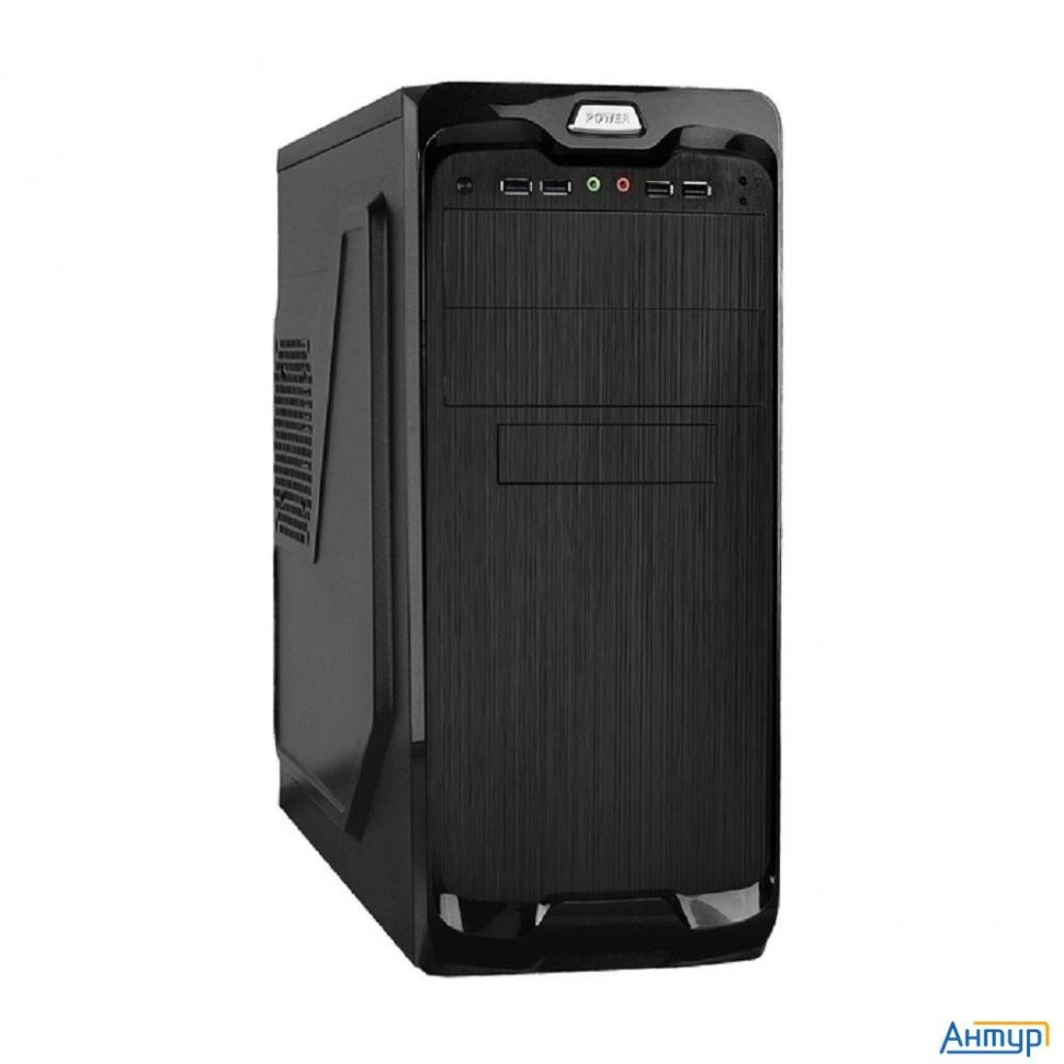 Exegate Ex269438rus Корпус Miditower Un-604 Black, Atx, <un500, 120mm> 2*usb+2*usb3.0, Audio