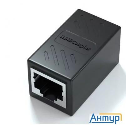 Vcom Ct251s Модуль Rj-45 (f) <->rj-45(f) ,ftp, проходной, Abs пластик, черный, кат. 5e