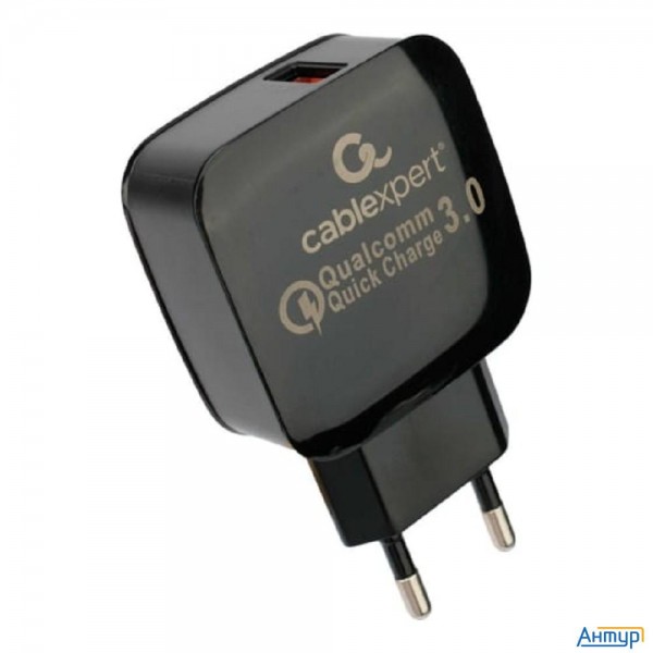 Cablexpert Зарядное устройство Mp3a-pc-41 18Вт, 3А, Qc3.0, 1xusb, ,белый, пакет