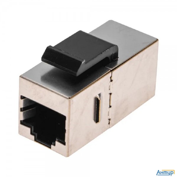 Rexant (02-0102) Адаптер проходной формата Keystone, Jack Rj-45(8p8c), Ftp, Cat 5e Pro