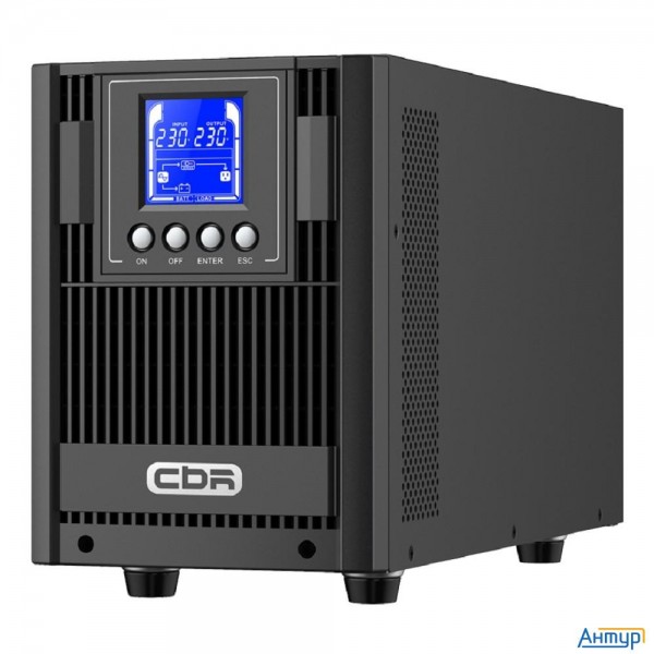 ИБП Cbr [esn-1.5kt-4f-lchersc] Online 1500va/1500w Tower 4 X Schuko, Lcd, Hid-usb, Rs232, Epo, Snmp