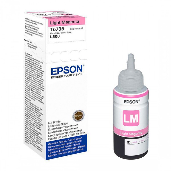 C13t67364a  Epson Чернила для для L800 (light Magenta) 70 мл