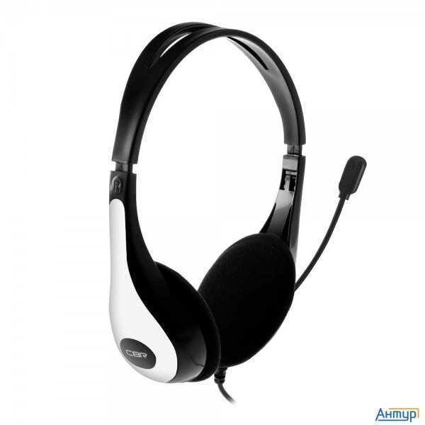 Cbr Chp 353m White, Компьютерная гарнитура проводная стерео, микрофон с шумоподавл., накл. наушники,