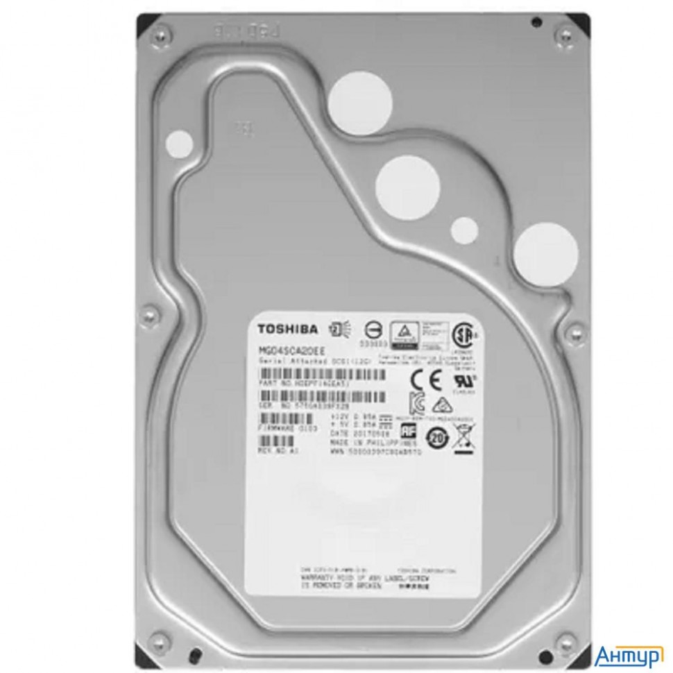 2tb Toshiba (mg04sca20ee) {sas 6.0gb/s, 7200 Rpm, 128mb Buffer, 3.5"}