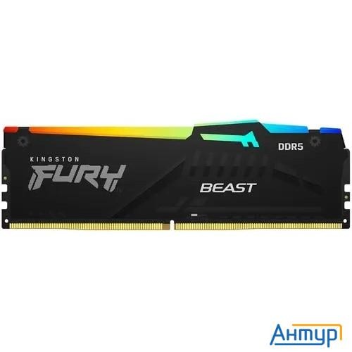 Kingston Dram 16gb 5200mhz Ddr5 Cl40 Dimm Fury Beast Black Kf552c40bba-16