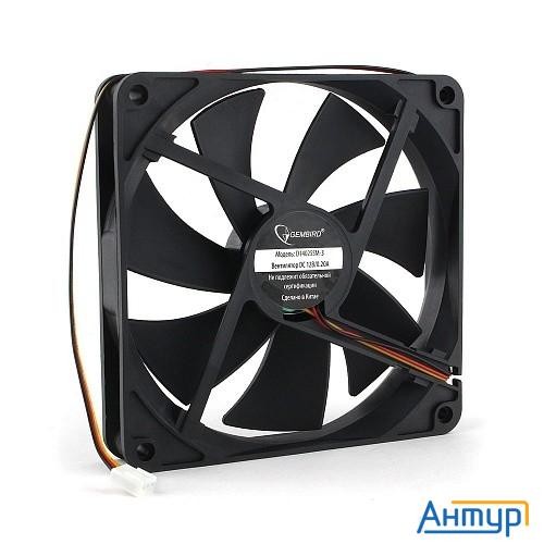 Gembird Вентилятор 140x140x25  втулка, 3 Pin, провод 40 см (d14025sm-3)