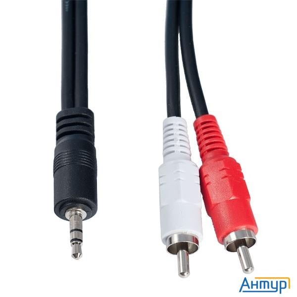 Perfeo Кабель Jack 3.5 мм вилка - 2xrca вилка, длина 1 м. (j2001)