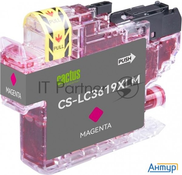 Картридж струйный Cactus Cs-lc3619xlm пурпурный (18.4мл) для Brother Mfc-j2330dw/j2730dw/j3530dw/j39
